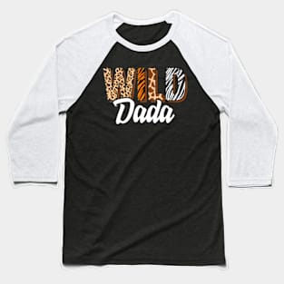 Wild Dada Zoo Born Two be Wild B-day Safari Jungle Animal Baseball T-Shirt